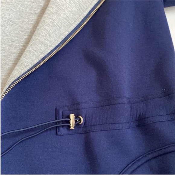 Pennyblack Reversable Cotton Jersey Jacket Coat Blue Grey size X-Large. - Picture 11 of 13